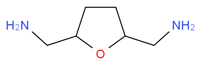 [5-(aminomethyl)oxolan-2-yl]methanamine_分子结构_CAS_66918-21-6