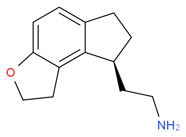 2-[(8S)-1H,2H,6H,7H,8H-indeno[5,4-b]furan-8-yl]ethan-1-amine_分子结构_CAS_196597-80-5