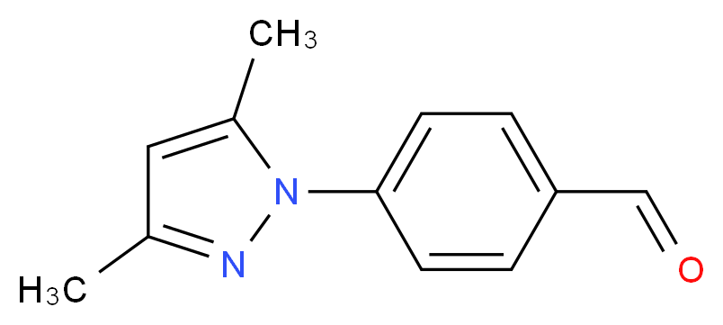 4-(3,5-Dimethyl-1H-pyrazol-1-yl)benzaldehyde_分子结构_CAS_)