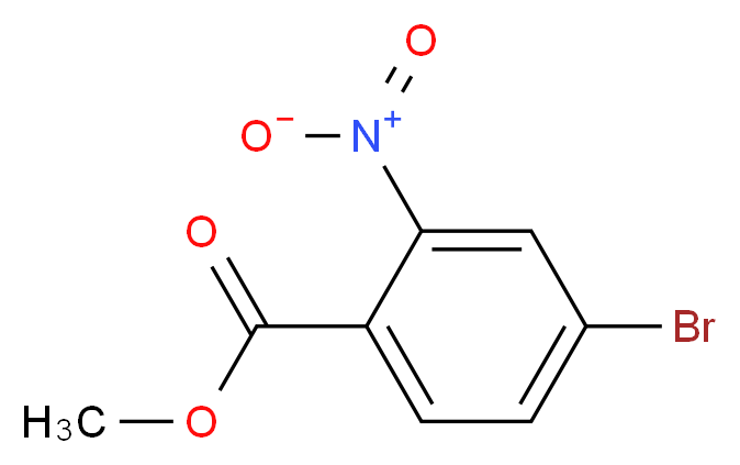 methyl 4-bromo-2-nitrobenzoate_分子结构_CAS_158580-57-5