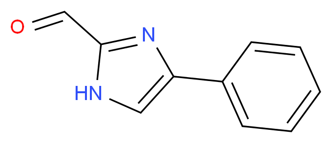 4-phenyl-1H-imidazole-2-carbaldehyde_分子结构_CAS_56248-10-3