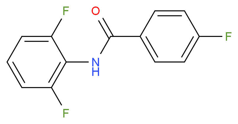 N-(2,6-difluorophenyl)-4-fluorobenzamide_分子结构_CAS_639811-17-9