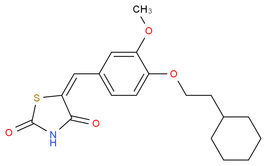 5-[[4-(2-Cyclohexylethoxy)-3-methoxyphenyl]methylene]-2,4-thiazolidinedione_分子结构_CAS_1239610-60-6)