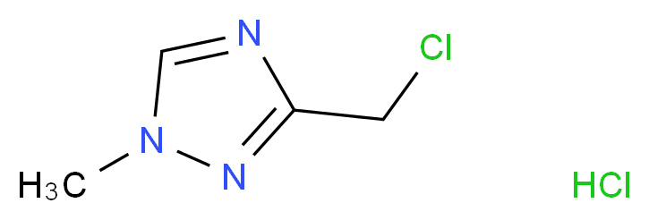 3-(chloromethyl)-1-methyl-1H-1,2,4-triazole hydrochloride_分子结构_CAS_135206-76-7