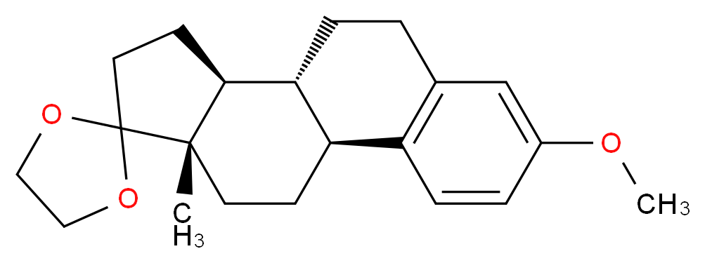 3-O-Methyl Estrone 17-(Ethanediyl Ketal)_分子结构_CAS_28336-29-0)