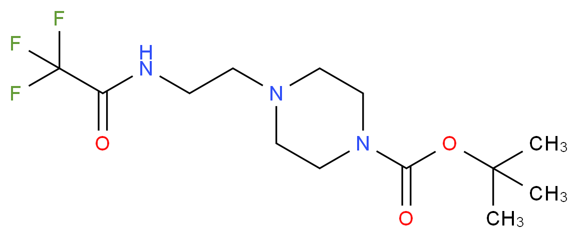 tert-butyl 4-[2-(trifluoroacetamido)ethyl]piperazine-1-carboxylate_分子结构_CAS_1108149-22-9