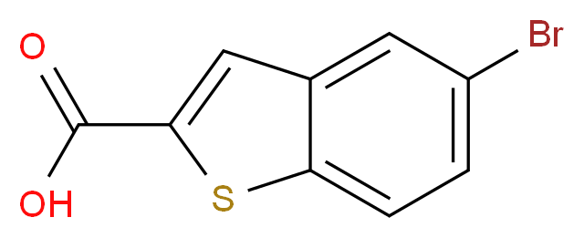 5-bromo-1-benzothiophene-2-carboxylic acid_分子结构_CAS_7312-10-9