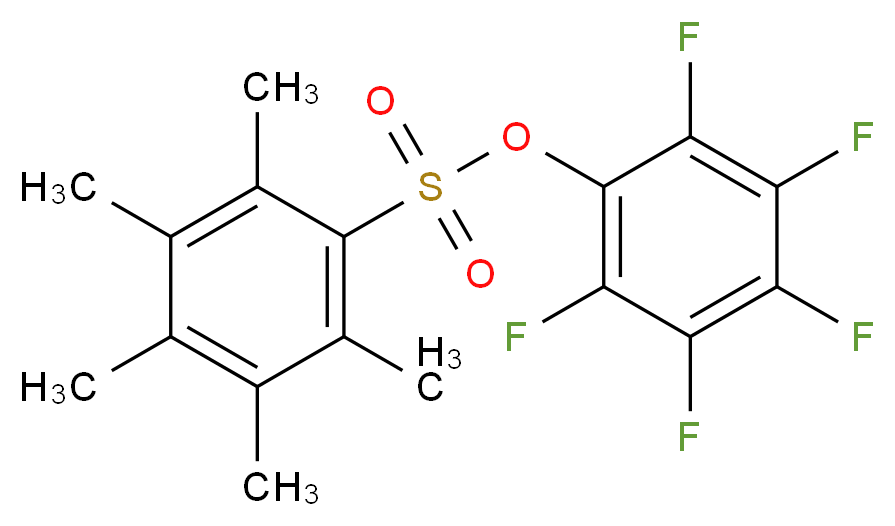 2,3,4,5,6-Pentafluorophenyl 2,3,4,5,6-pentamethylbenzenesulfonate_分子结构_CAS_)