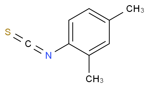 1-isothiocyanato-2,4-dimethylbenzene_分子结构_CAS_39842-01-8