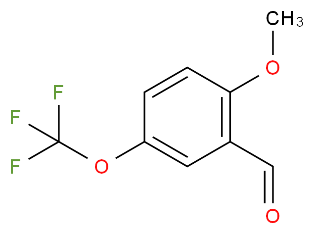 2-methoxy-5-(trifluoromethoxy)benzaldehyde_分子结构_CAS_145742-65-0