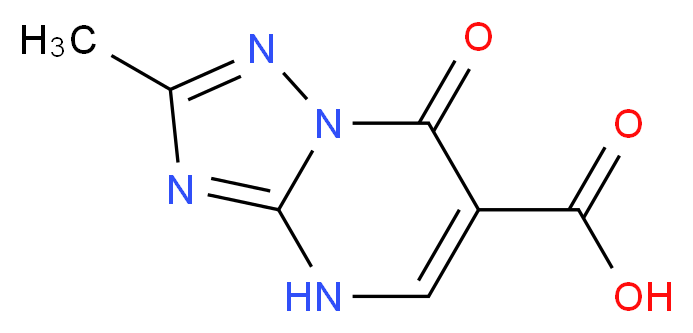 2-Methyl-7-oxo-4,7-dihydro-[1,2,4]triazolo[1,5-a]-pyrimidine-6-carboxylic acid_分子结构_CAS_)