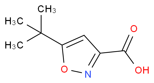 5-tert-butyl-1,2-oxazole-3-carboxylic acid_分子结构_CAS_90607-21-9