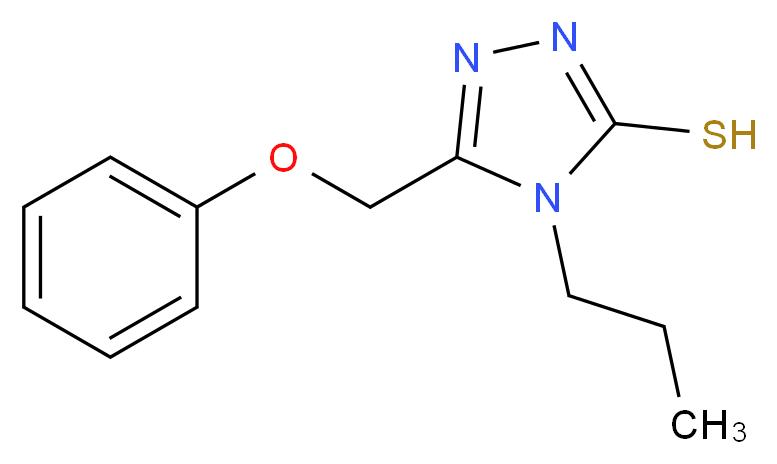 5-(Phenoxymethyl)-4-propyl-4H-1,2,4-triazole-3-thiol_分子结构_CAS_)