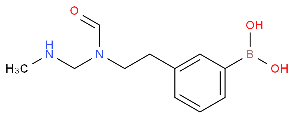 3-[2-(二甲基氨基)乙基氨甲酰]苯硼酸_分子结构_CAS_850567-31-6)