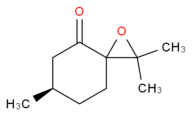 (6R)-2,2,6-trimethyl-1-oxaspiro[2.5]octan-4-one_分子结构_CAS_308358-04-5