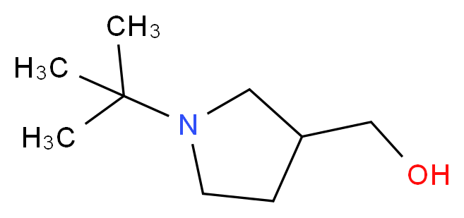 (1-tert-butylpyrrolidin-3-yl)methanol_分子结构_CAS_71548-34-0