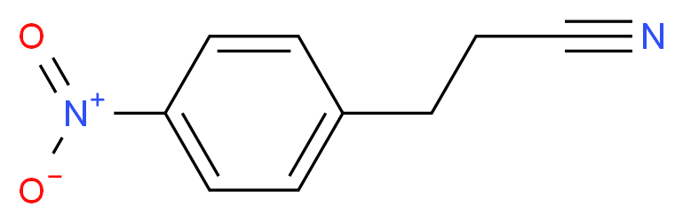 3-(4-nitrophenyl)propanenitrile_分子结构_CAS_53563-09-0