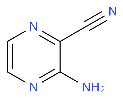 3-Aminopyrazine-2-carbonitrile_分子结构_CAS_)