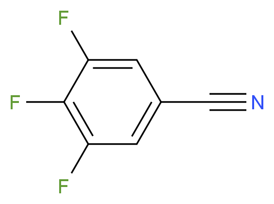 3,4,5-Trifluorobenzonitrile_分子结构_CAS_)