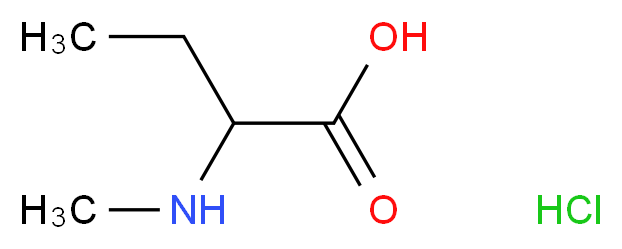 2-(Methylamino)butanoic acid hydrochloride_分子结构_CAS_)