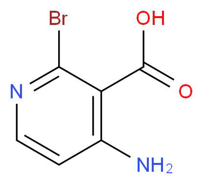 4-amino-2-bromopyridine-3-carboxylic acid_分子结构_CAS_1060809-71-3