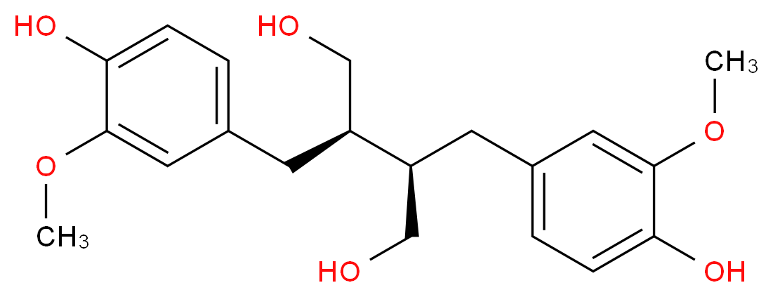 Secoisolariciresinol_分子结构_CAS_29388-59-8)