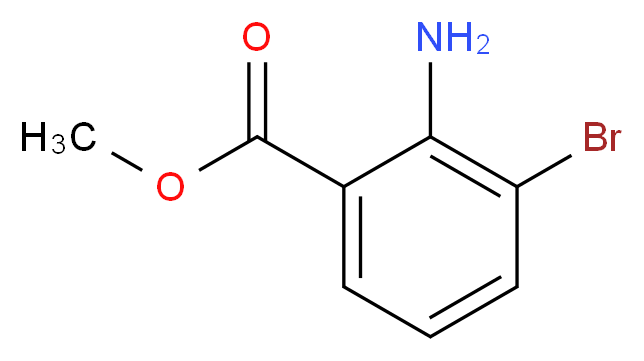 methyl 2-amino-3-bromobenzoate_分子结构_CAS_104670-74-8