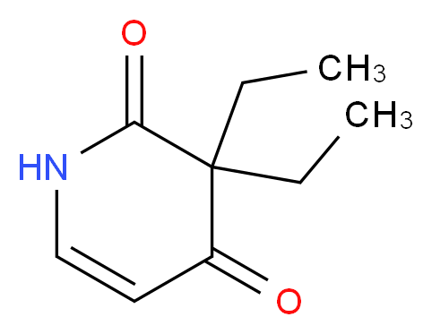 3,3-diethyl-1,2,3,4-tetrahydropyridine-2,4-dione_分子结构_CAS_77-04-3