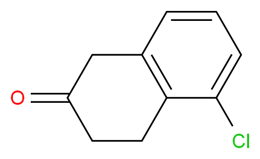 5-chloro-1,2,3,4-tetrahydronaphthalen-2-one_分子结构_CAS_69739-64-6