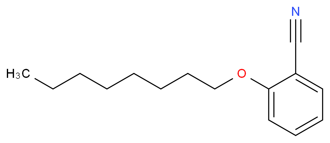 2-(octyloxy)benzonitrile_分子结构_CAS_121554-14-1