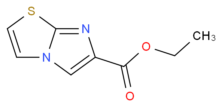 Ethyl imidazo[2,1-b]thiazole-6-carboxylate_分子结构_CAS_64951-04-8)