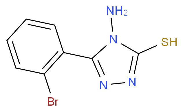 4-amino-5-(2-bromophenyl)-4H-1,2,4-triazole-3-thiol_分子结构_CAS_61055-40-1