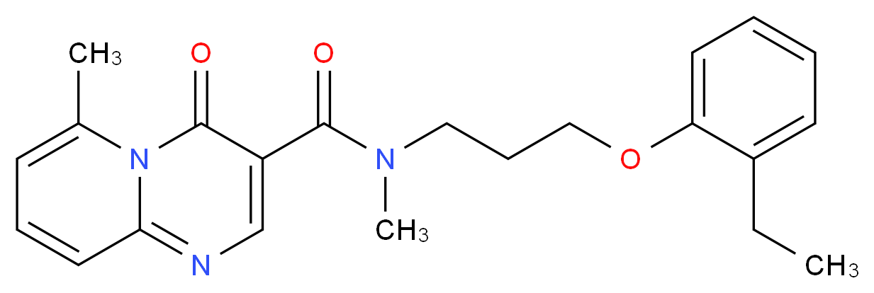 N-[3-(2-ethylphenoxy)propyl]-N,6-dimethyl-4-oxo-4H-pyrido[1,2-a]pyrimidine-3-carboxamide_分子结构_CAS_)