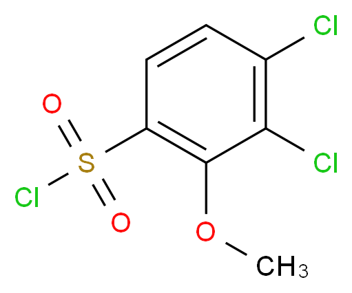 3,4-dichloro-2-methoxybenzene-1-sulfonyl chloride_分子结构_CAS_1246776-77-1