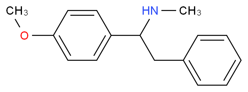 [1-(4-methoxyphenyl)-2-phenylethyl](methyl)amine_分子结构_CAS_93027-02-2