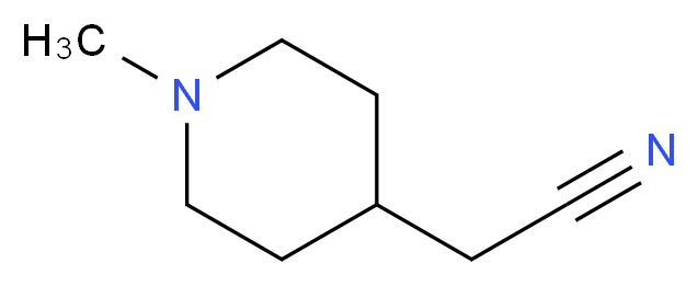 2-(1-methylpiperidin-4-yl)acetonitrile_分子结构_CAS_164926-88-9