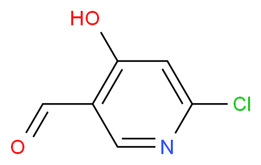 6-chloro-4-hydroxynicotinaldehyde_分子结构_CAS_1196152-22-3)