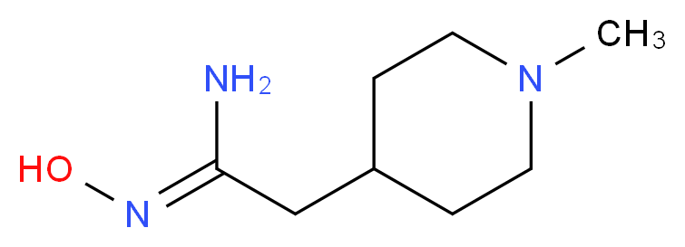 (1Z)-N'-hydroxy-2-(1-methyl-4-piperidinyl)ethanimidamide_分子结构_CAS_1217885-76-1)