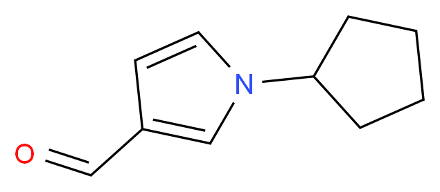 1-cyclopentyl-1H-pyrrole-3-carbaldehyde_分子结构_CAS_)