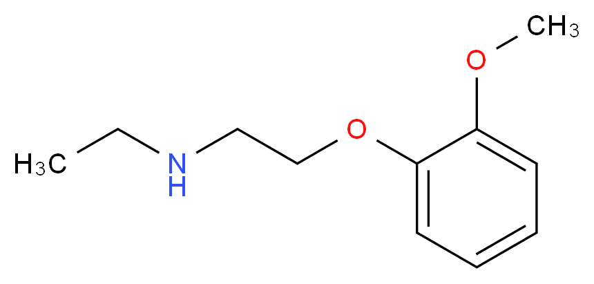 ethyl[2-(2-methoxyphenoxy)ethyl]amine_分子结构_CAS_4766-09-0