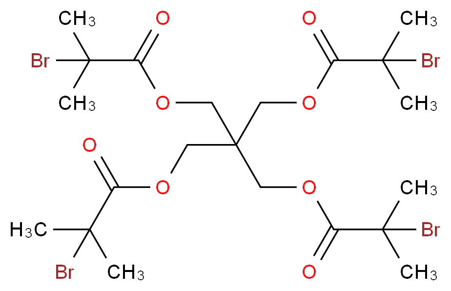 季戊四醇四(2-溴异丁酸酯)_分子结构_CAS_243991-62-0)