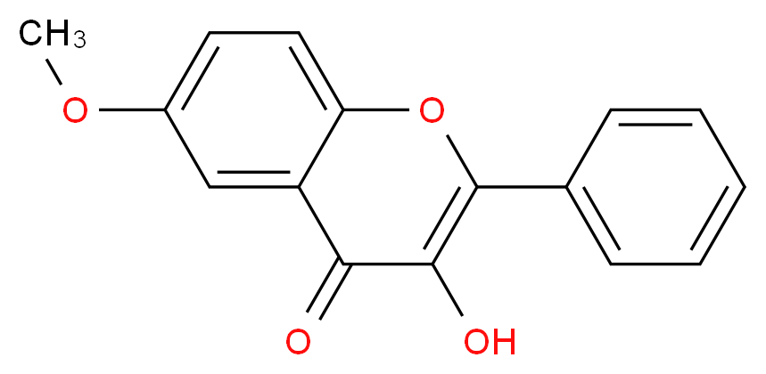 3-hydroxy-6-methoxy-2-phenyl-4H-chromen-4-one_分子结构_CAS_93176-00-2