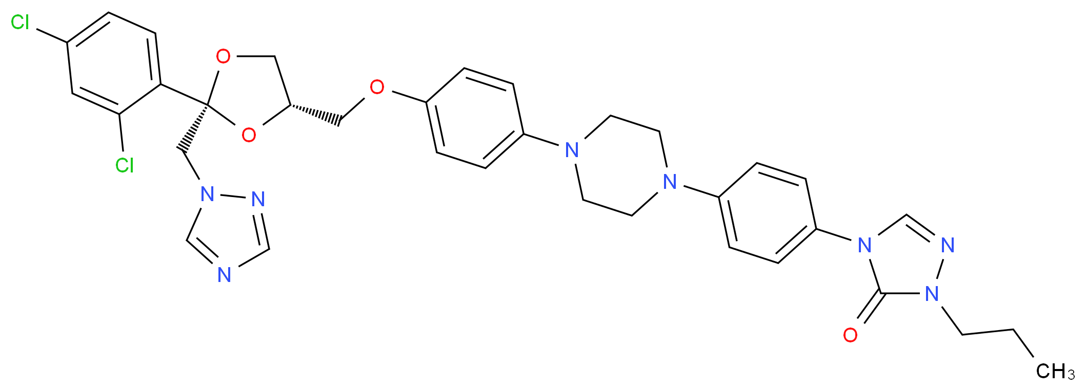 Propyl Itraconazole_分子结构_CAS_74855-91-7)