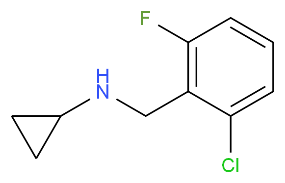 (2-chloro-6-fluorobenzyl)cyclopropylamine_分子结构_CAS_625437-36-7)