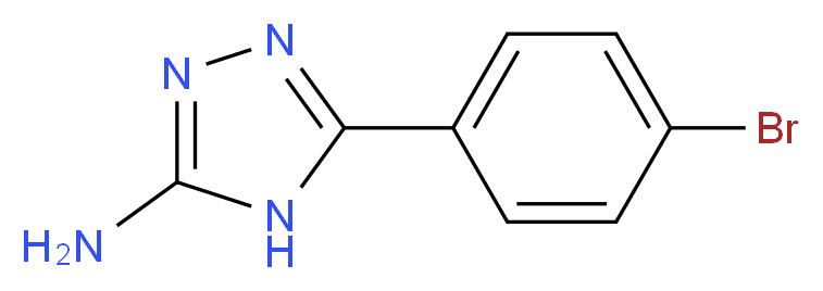5-(4-bromophenyl)-4H-1,2,4-triazol-3-amine_分子结构_CAS_54464-13-0)