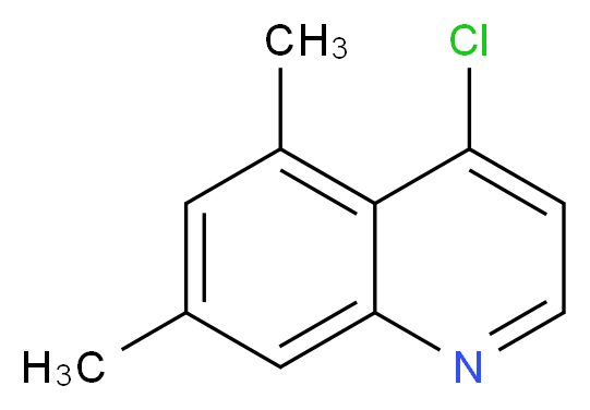 4-chloro-5,7-dimethylquinoline_分子结构_CAS_1070879-33-2