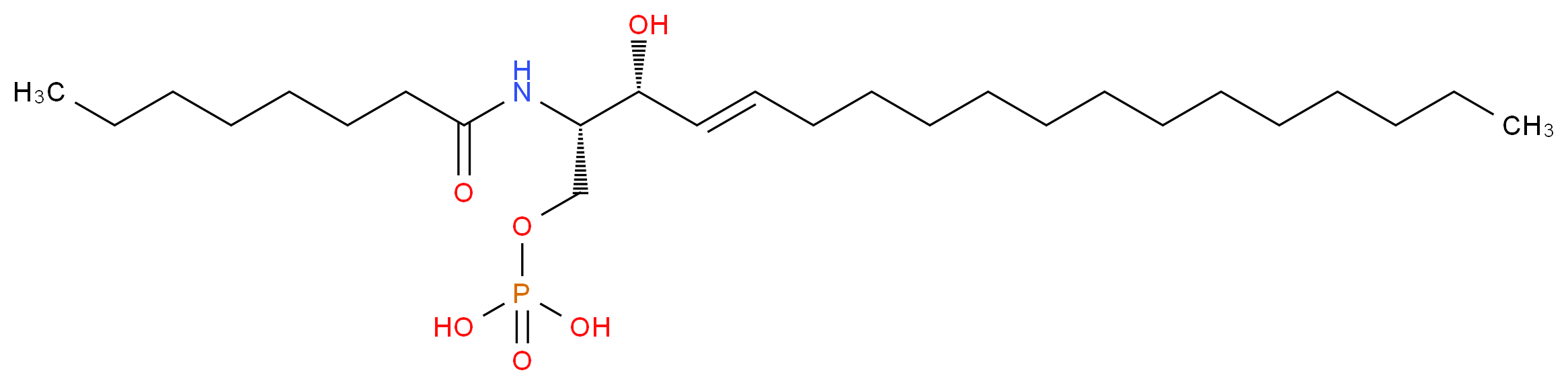D-erythro-Ceramide C8 1-phosphate_分子结构_CAS_)