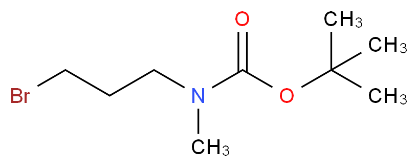 tert-butyl N-(3-bromopropyl)-N-methylcarbamate_分子结构_CAS_828272-19-1