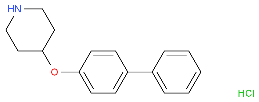 4-([1,1'-Biphenyl]-4-yloxy)piperidine hydrochloride_分子结构_CAS_)