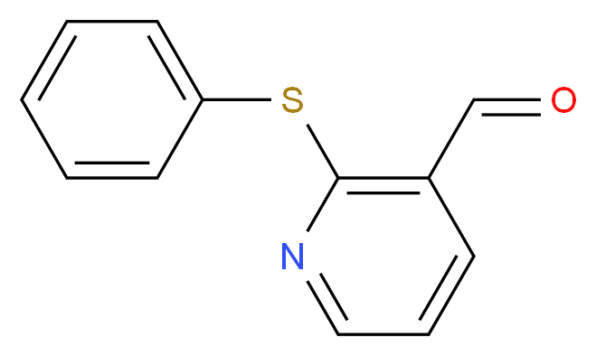 2-(Phenylsulfanyl)nicotinaldehyde_分子结构_CAS_)